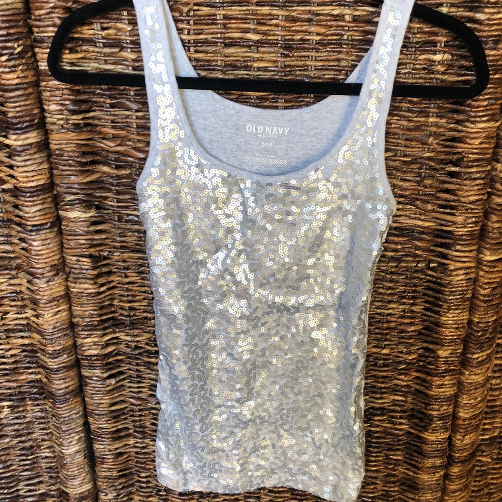 Sequin Tank Top